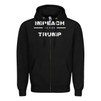 Black impeach trump Zipper Hoodie - artisFamous