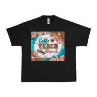 Black coffee teach repeat tumbler Urban Heavy Tee - BundleAndBundleShop