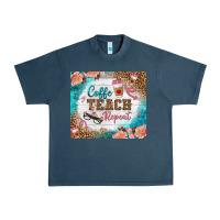 Midnight Navy coffee teach repeat tumbler Urban Heavy Tee - BundleAndBundleShop