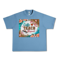 Pebble Blue coffee teach repeat tumbler Urban Heavy Tee - BundleAndBundleShop