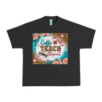 Pigment Black coffee teach repeat tumbler Urban Heavy Tee - BundleAndBundleShop
