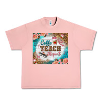 Salmon coffee teach repeat tumbler Urban Heavy Tee - BundleAndBundleShop