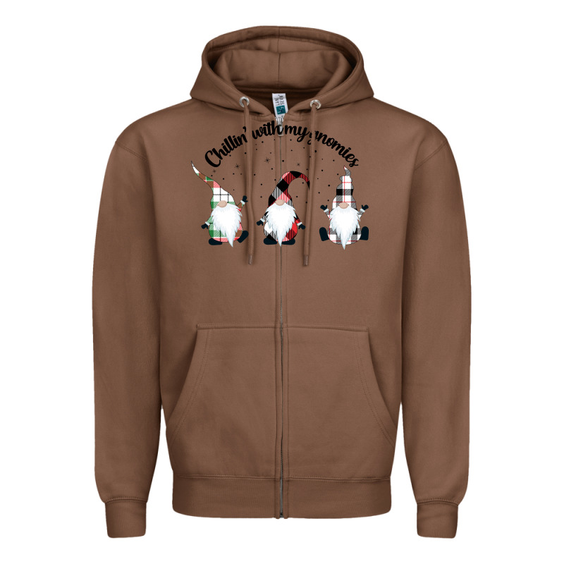 Chillin' With My Gnomies For Light Zipper Hoodie by artisFamous | Teevron