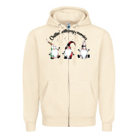 Sandshell chillin' with my gnomies for light Zipper Hoodie - artisFamous