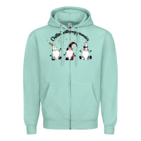 Seafoam chillin' with my gnomies for light Zipper Hoodie - artisFamous
