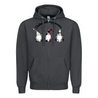 Smoke chillin' with my gnomies for light Zipper Hoodie - artisFamous