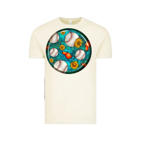 Vintage Arctic baseball with sunflower round earrings Vintage Tee - BundleAndBundleShop