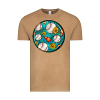 Vintage Camel baseball with sunflower round earrings Vintage Tee - BundleAndBundleShop