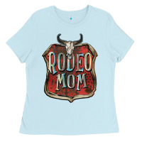 Baby Blue Rodeo mom Mother's Day Ladies Tee - FaDigitalArtStudio