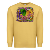 Antique Gold mardi gras mask king cake Premium Sweatshirt - RanaPortraitStore