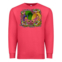 Cardinal mardi gras mask king cake Premium Sweatshirt - RanaPortraitStore