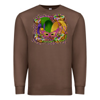 Chestnut mardi gras mask king cake Premium Sweatshirt - RanaPortraitStore