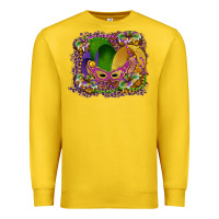 Lemon mardi gras mask king cake Premium Sweatshirt - RanaPortraitStore