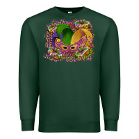 Sports Green mardi gras mask king cake Premium Sweatshirt - RanaPortraitStore