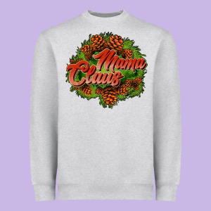Mama Claus Cone Heavyweight Sweatshirt Designed By Jahusdesignshop