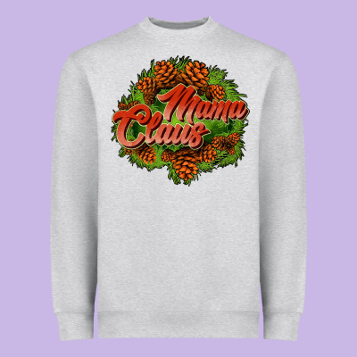 Mama Claus Cone Heavyweight Sweatshirt Designed By Jahusdesignshop