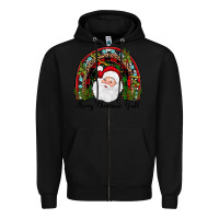 Black merry christmas y'all rainbow Zipper Hoodie - JahusDesignShop