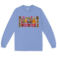 Colony Blue Nach Valentine Long Sleeve Tee - CowhideDigitalArt