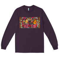 Plum Nach Valentine Long Sleeve Tee - CowhideDigitalArt