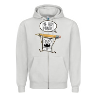 Dove Grey sponge bob Zipper Hoodie - artisFamous