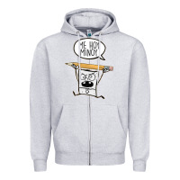 Heather Grey sponge bob Zipper Hoodie - artisFamous