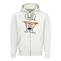 Oatmeal Heather sponge bob Zipper Hoodie - artisFamous