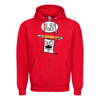Red sponge bob Zipper Hoodie - artisFamous