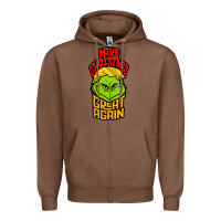 Chestnut Maga Christmas Edition Zipper Hoodie - artisFamous