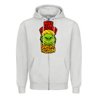 Dove Grey Maga Christmas Edition Zipper Hoodie - artisFamous