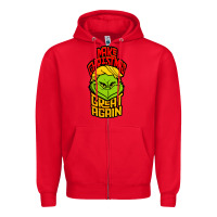 Red Maga Christmas Edition Zipper Hoodie - artisFamous