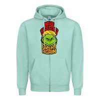 Seafoam Maga Christmas Edition Zipper Hoodie - artisFamous