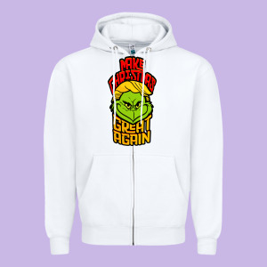 Maga Christmas Edition Zipper Hoodie Designed By Artisfamous