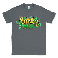 Charcoal Heather lucky mini st patricks Classic Tee - HowdyJamesFarm