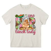 Cream One hip lunch lady Easter Day Heavy Core Tee - HowdyJamesFarm