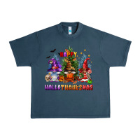 Midnight Navy happy hallothanksmas Urban Heavy Tee - FaDigitalArtStudio