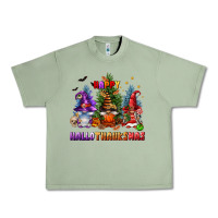 Oil Green happy hallothanksmas Urban Heavy Tee - FaDigitalArtStudio