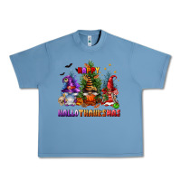 Pebble Blue happy hallothanksmas Urban Heavy Tee - FaDigitalArtStudio