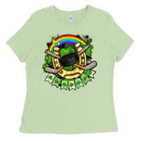 Matcha St. Patrick's Day Hockey Ladies Tee - FaDigitalArtStudio