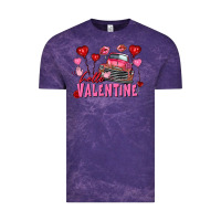 Hello Valentine Valentine's Day Truck Vintage Tee | Teevron