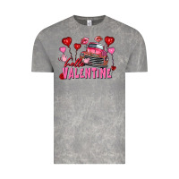 Cloud Rock hello valentine valentine's day truck Vintage Tee - FaDigitalArtStudio