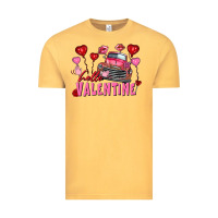 Vintage Mustard hello valentine valentine's day truck Vintage Tee - FaDigitalArtStudio