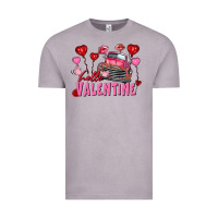 Vintage Zinc hello valentine valentine's day truck Vintage Tee - FaDigitalArtStudio