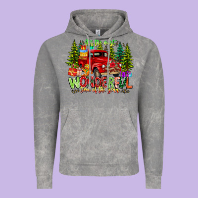 It's The Most Wonderful Time Of The Year Vintage Hoodie Designed By Cowhidedigitalart