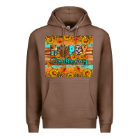 Chestnut Happy Thanksgiving Premium Hoodie - Artiststas
