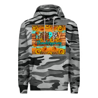Slate Camo Happy Thanksgiving Premium Hoodie - Artiststas