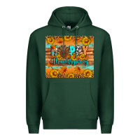 Sports Green Happy Thanksgiving Premium Hoodie - Artiststas