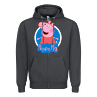 Smoke peppa pig Zipper Hoodie - artisFamous