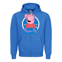 True Royal peppa pig Zipper Hoodie - artisFamous