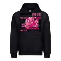 Black volleyball pink out breast cancer Urban Hoodie - RanaPortraitStore