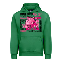 Emerald volleyball pink out breast cancer Urban Hoodie - RanaPortraitStore